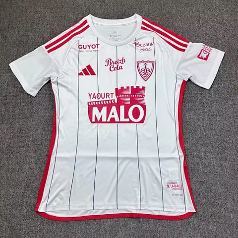 Maillot de football Stade Brestois 25/26 — Extérieur · tailles S–2XL