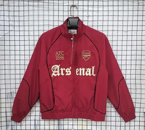1886 Arsenal Red Retro Windbreaker Jacket S-2XL