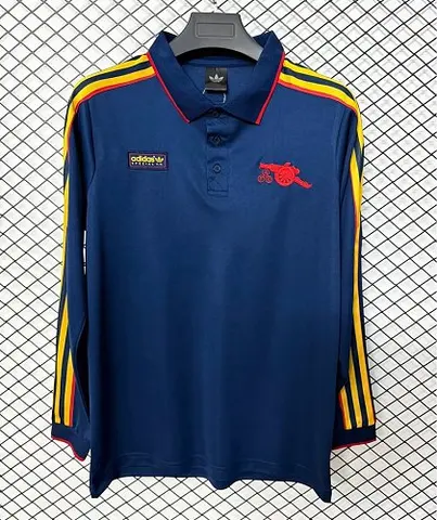 2026/27 Arsenal Dark Blue Retro Model Long Sleeve Soccer Jersey S-4XL