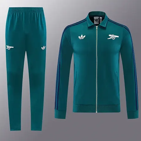 2026/27 Arsenal Green Long Sleeve Jacket Suit S-XXL