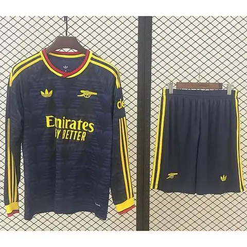 2026/27 Arsenal Navy Blue Away Long Sleeve Adult Soccer Jersey Suit S-2XL