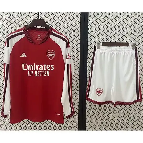 2026/27 Arsenal Red Home Long Sleeve Adult Soccer Jersey Suit S-2XL
