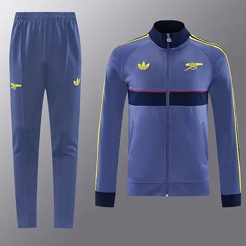 2026/27 Arsenal Slate Blue Long Sleeve Jacket Suit S-XXL