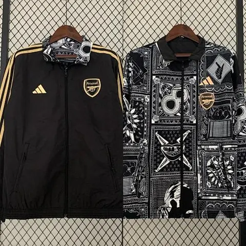 23-24 Arsenal black reversible Windbreaker