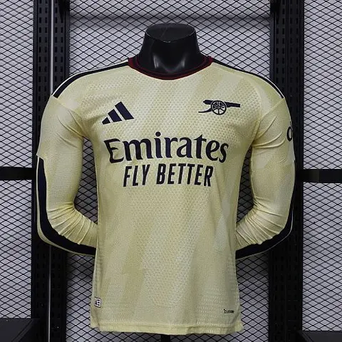 26-27 Player Arsenal Third Away Long Sleeve Kit S-3XL Cheap Football Jersey Wholesale Yupoo