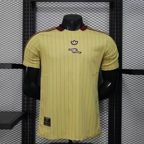 Arsenal 2025/26 Yellow Retro Model player version Jersey