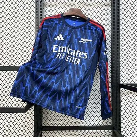 Mens Arsenal 2025/26 Away Long Sleeve Jersey