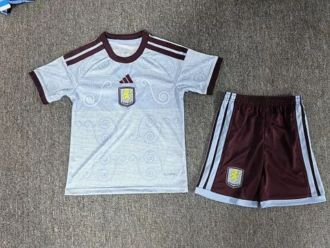 2026/27 Aston Villa Away Kids Kit Soccer Jersey 16-28
