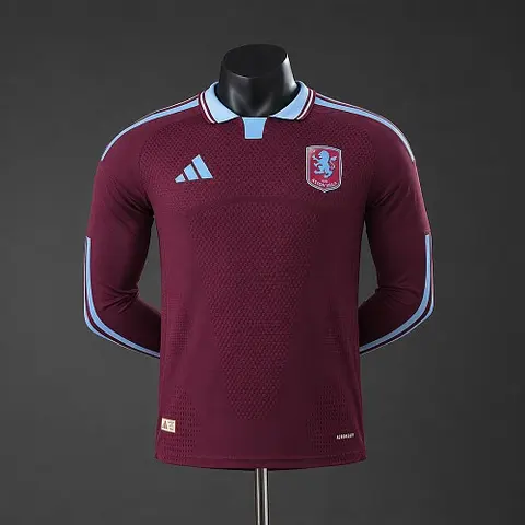 2026/27 Aston Villa Home Long Sleeve Player Version Soccer Jersey S-2XL