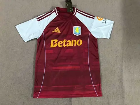 25-26 Aston Villa home soccer jersey