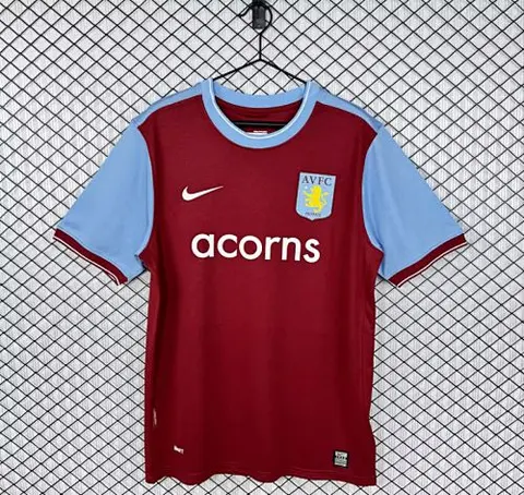 Retro Aston Villa 2009/10 home soccer jerseys