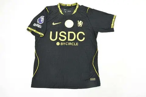 2026/27 Chelsea Away Black Soccer Jersey With Sponsors S-4XL
