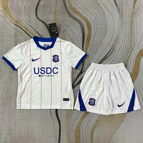 2026/27 Chelsea White Third Away Kids Kit 16-28
