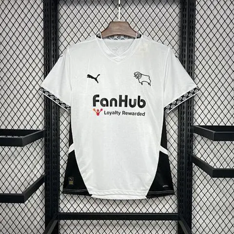 24-25 Derby County F.C. home soccer jersey