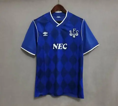 86-87 Everton home blue