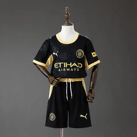 2026/27 Manchester City Away Kids Kit Soccer Jersey 16-28