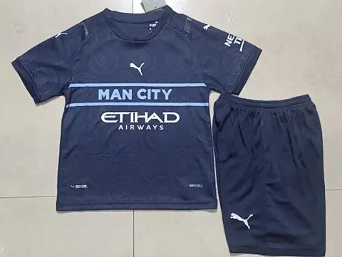 21-22 MCI third away kids kit