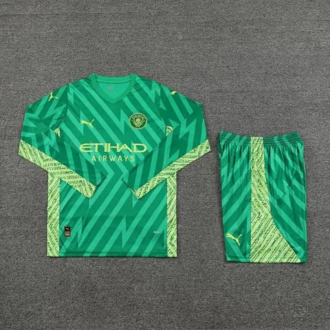 23-24 MCI Green goalkeeper long sleeve jersey