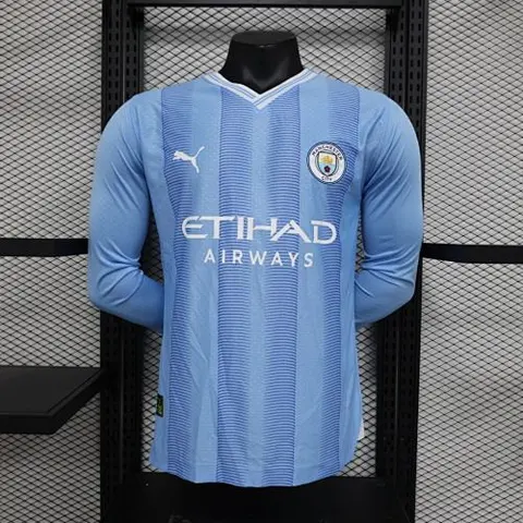 23-24 MCI home long sleeve player version jersey
