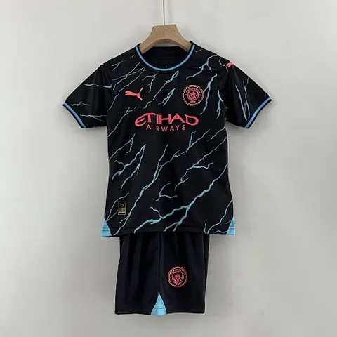 23-24 MCI third away kid kit size 16-28