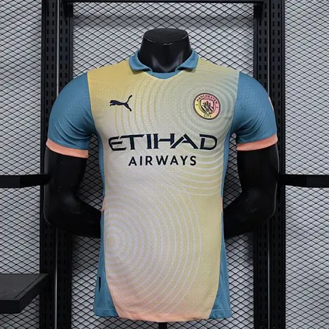 24-25 MCI yellow and blue special player version jersey