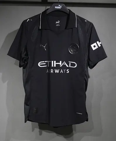 25-26 MCI Away Black Player Version Jersey