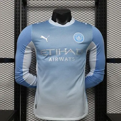 26-27 Player Manchester City Home Long Sleeve Kit S-3XL