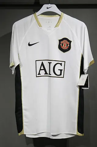 06-07 MNU away white retro player version jersey
