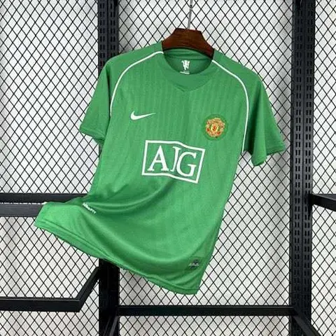 07-08 MNU green goalkeeper retro jersey