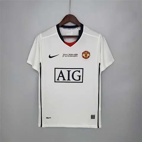 08-09 MNU away white Champions League