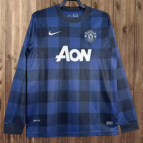 13-14 MNU away retro long sleeve jersey