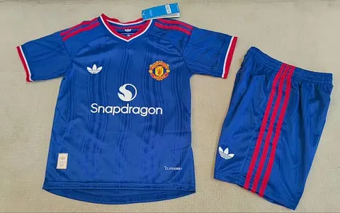 2026/27 Manchester United Away Player Version Kids Kit Soccer Jersey Size 16-28