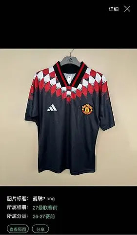 2026/27 Manchester United Black Retro Model Soccer Jersey S-2XL