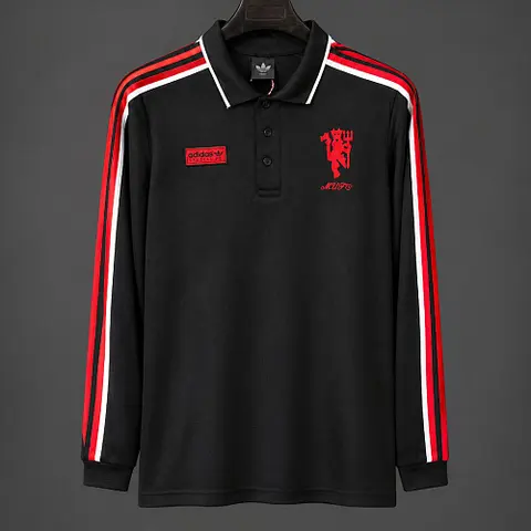 2026/27 Manchester United Black Vintage Long Sleeve Soccer Jersey S-2XL