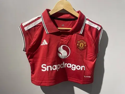 2026/27 Manchester United Home Women's Crop Top Jersey S-2XL