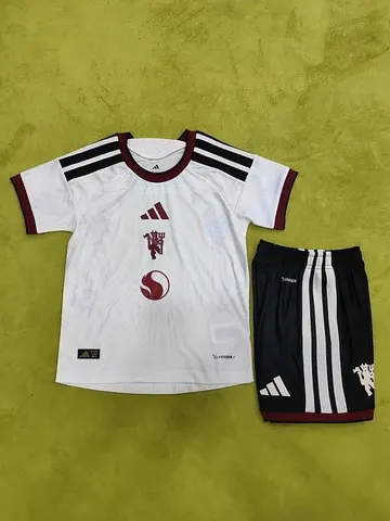 2026/27 Manchester United White Third Away Player Version Kids Kit 16-28