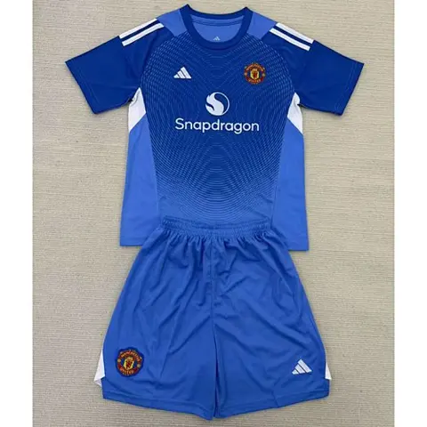 25-26 MNU blue goalkeeper kid kit