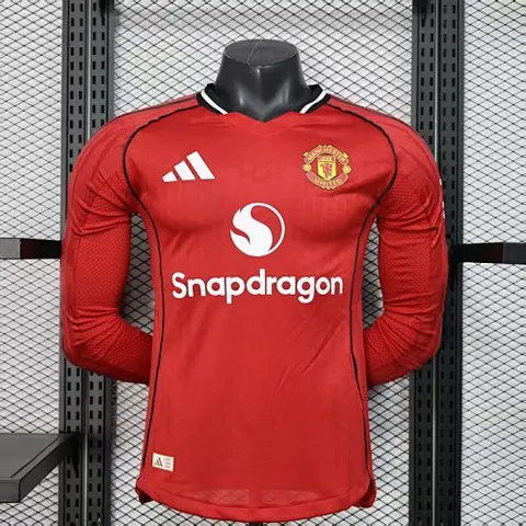 25-26 MNU home long sleeve player version jersey