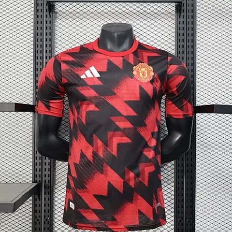 25-26 MNU red and black player version training jersey