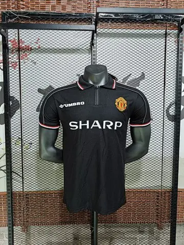 98-99 MNU away black retro jersey