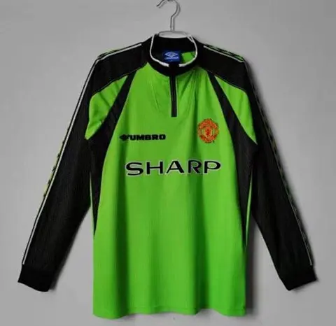 98-99 MNU green goalkeeper long sleeve