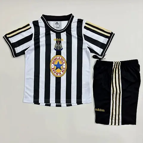 kids kit Retro 1997-99 Newcastle United home soccer jersey size 16-28