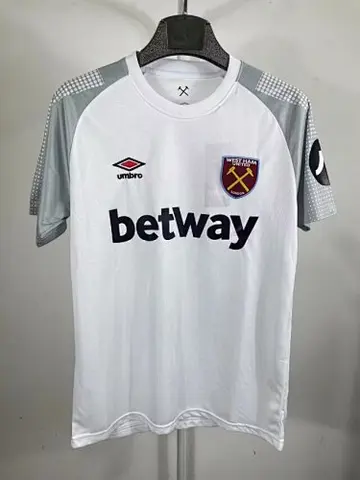 24-25 West ham white soccer jersey