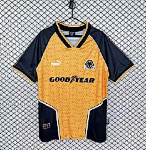 Retro Wolverhampton Wanderers 1996/98 home soccer jersey size S-2XL