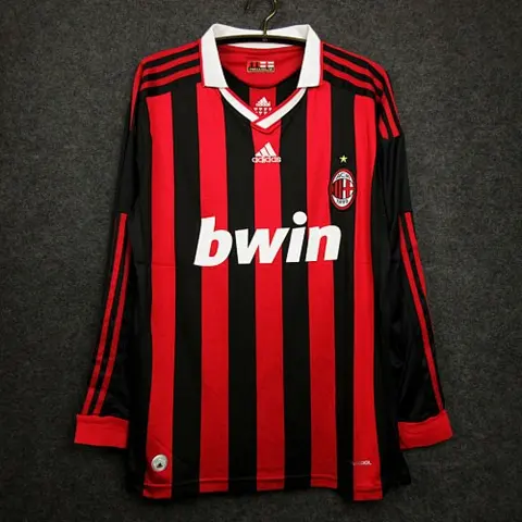 Retro AC Milan home long sleeves 09_10