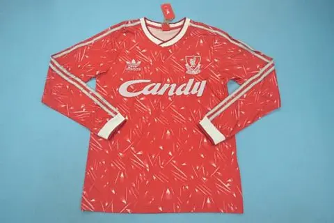 Retro Li_verpool home red long sleeve 89_90