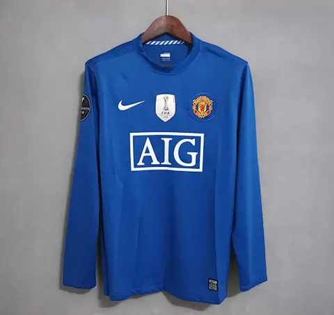 Retro MNU away blue long sleeves 08_09