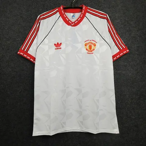 Retro MUN ECWC Final jersey white 1991