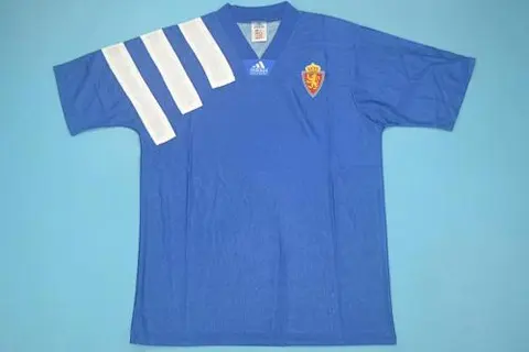 Retro Zaragoza blue away without sponsers 92_93