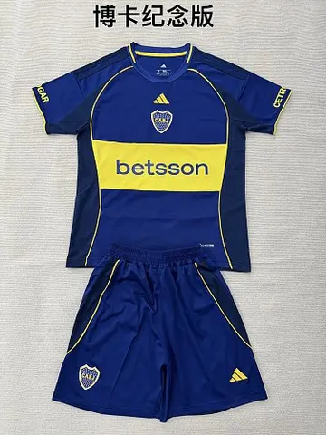 2026/27 Boca Juniors Anniversary Kids Kit Soccer Jersey 16-28